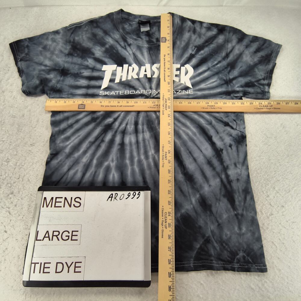 Thrasher Magazine Crew Neck Short Sleeve Graphic Shirt Mens Size Large L Tie Dye - Picture 5 of 9